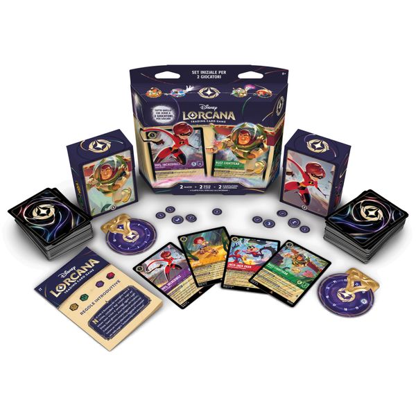 Ravensburger - disney lorcana tcg: lande sconosciute, set iniziale 2 giocatori, 8+ anni - Lorcana
