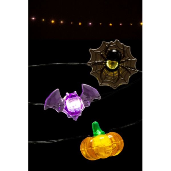 Filza luminosa soggetti halloween l.cm.180 ca. (batterie escluse) in scatola - CARNIVAL TOYS