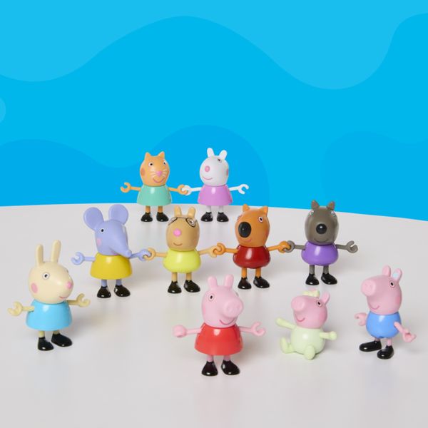 Peppa pig set family & friends con 10 personaggi, dai 3 anni in su - PEPPA PIG