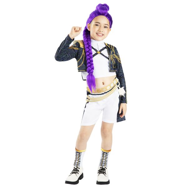 Rubies costume kpop rumi gold deluxe, per bambini tg. 3/4 anni - KPOP DEMON HUNTERS