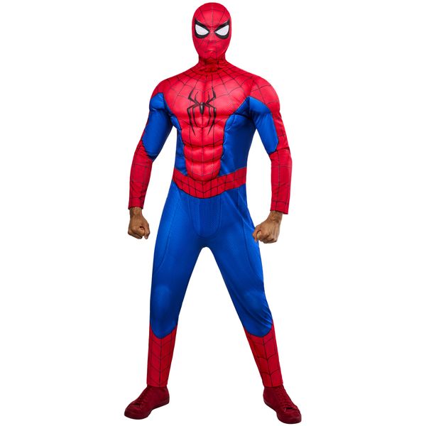Rubies costume ufficiale da spider-man delux, per adulti - Spiderman