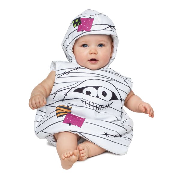 Costume travestimento halloween baby mummia saccotto 6/12 mesi - CARNAVAL QUEEN