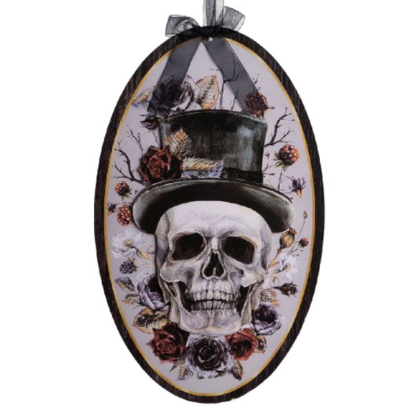 Quadro d'appendere skull lord in mdf h.cm.35 ca. con cartellino/etichetta - CARNIVAL TOYS