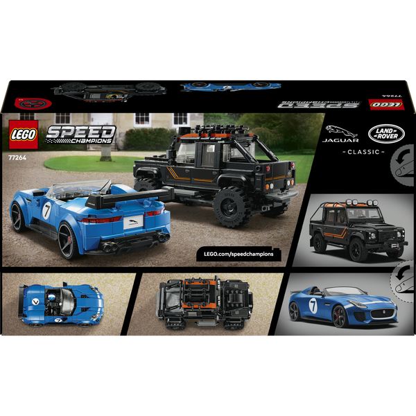Lego speed champions jaguar project 7 e land rover defender - 77264 - LEGO