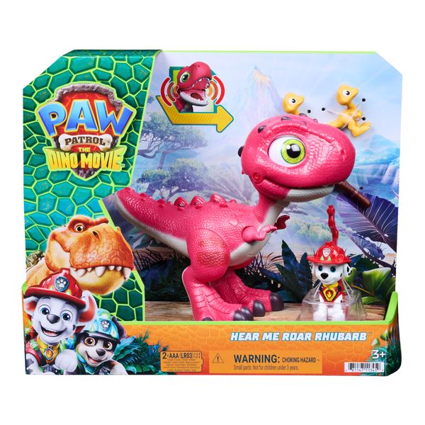 Paw patrol dino rhubarb giocattolo con suoni e marshall - Paw Patrol