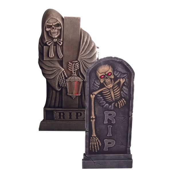 Lapide di polistirolo con luce 92x45x4 cm - halloween - CIAO