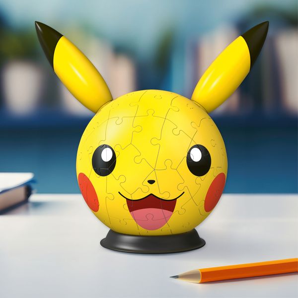 Ravensburger puzzle 3d pokémon: pikachu con orecchie, 73 pezzi, 6+ - RAVENSBURGER, RAVENSBURGER 3D PUZZLE