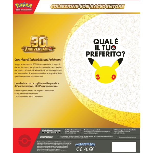 Pokémon 30° anniversario - collezione con raccoglitore - POKEMON