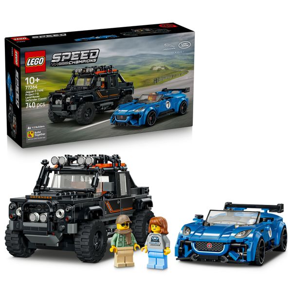 Lego speed champions jaguar project 7 e land rover defender - 77264 - LEGO