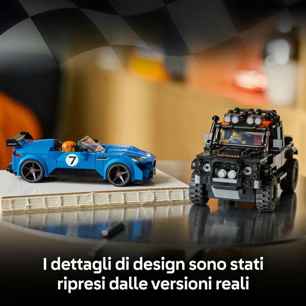 Lego speed champions jaguar project 7 e land rover defender - 77264 - LEGO
