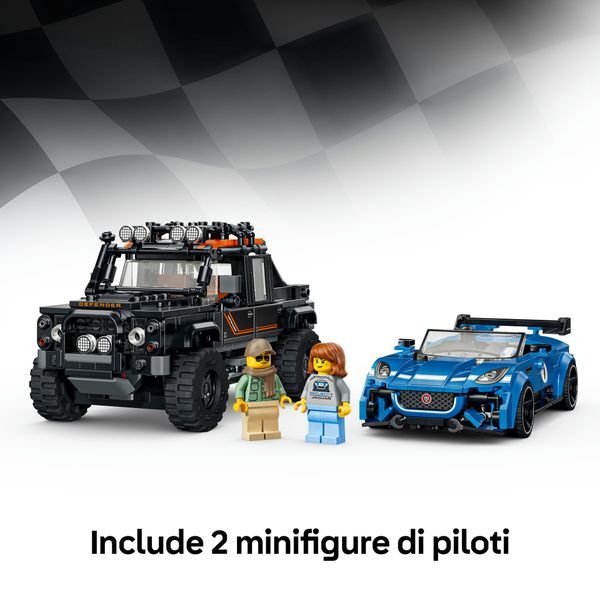 Lego speed champions jaguar project 7 e land rover defender - 77264 - LEGO