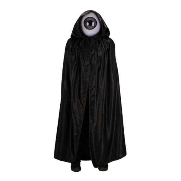Set ti vedo! (maschera occhio e mantello l.cm.150 ca.con cappuccio) in busta con cavallotto - CARNIVAL TOYS