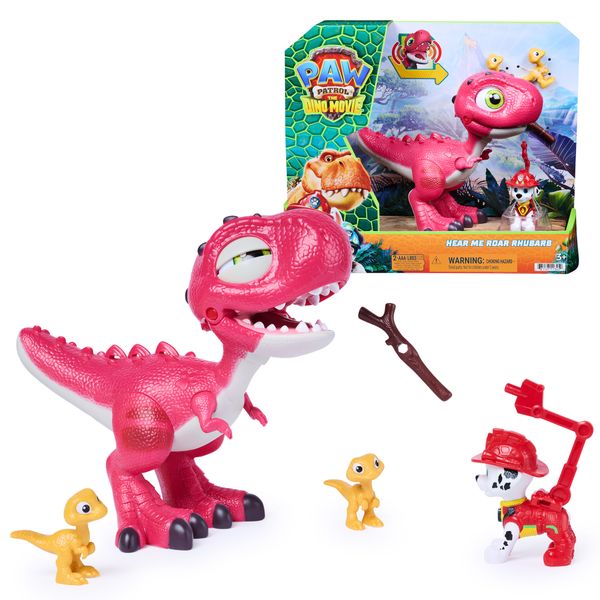 Paw patrol dino rhubarb giocattolo con suoni e marshall - Paw Patrol