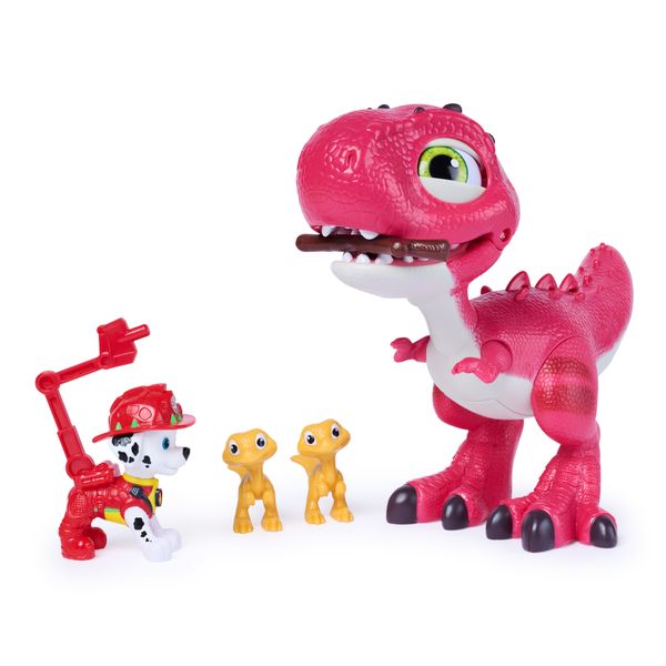 Paw patrol dino rhubarb giocattolo con suoni e marshall - Paw Patrol