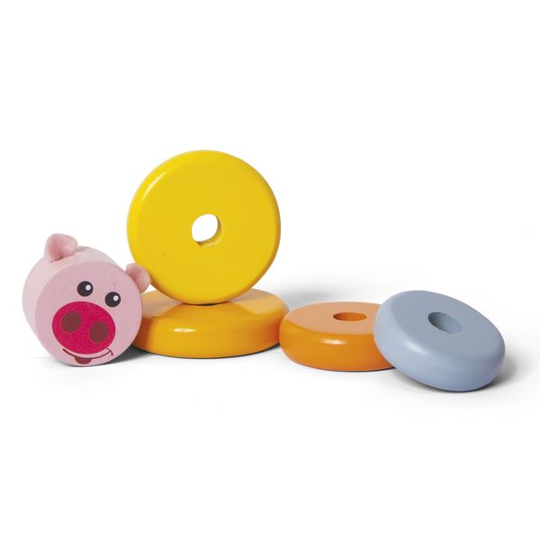 Camion con animali da impilare - WOOD 'N' PLAY