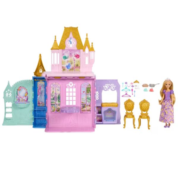 Disney princess bambola rapunzel e castello close & carry - DISNEY PRINCESS