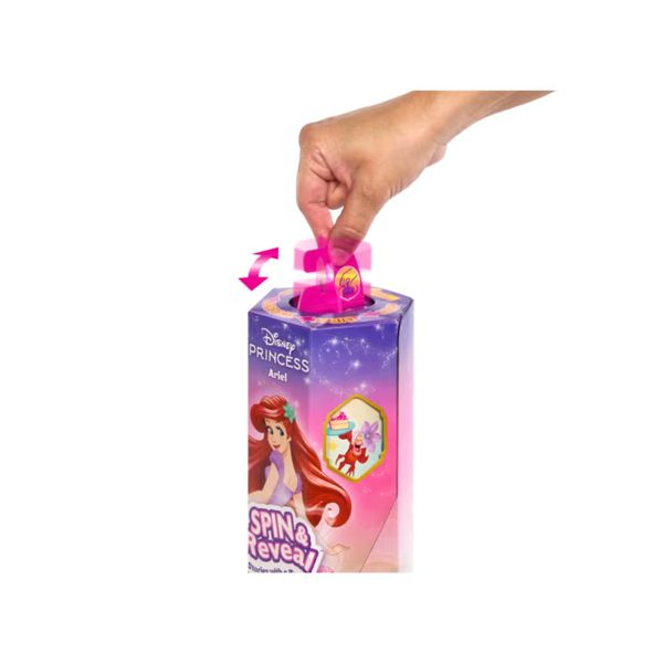 Principesse disney spin & reveal - assortito - bambola ispirata al film disney con 11 sorprese incluse - DISNEY PRINCESS