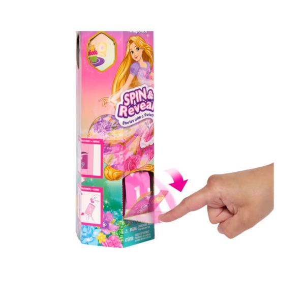 Principesse disney spin & reveal - assortito - bambola ispirata al film disney con 11 sorprese incluse - DISNEY PRINCESS