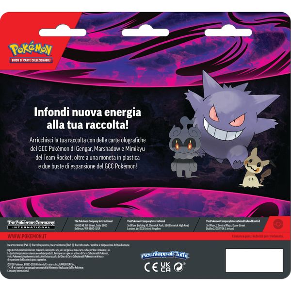 Pokémon blister 2 buste gengar, marshadow e mimikyu - POKEMON