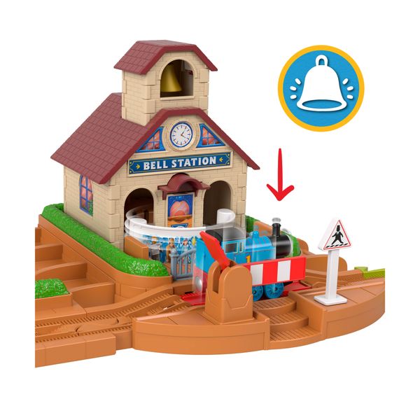 Thomas & friends il trenino thomas pista stazione suona la campana - DISNEY PRINCESS, THOMAS & FRIENDS