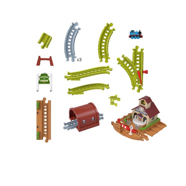 Thomas & friends il trenino thomas pista stazione suona la campana - DISNEY PRINCESS, THOMAS & FRIENDS
