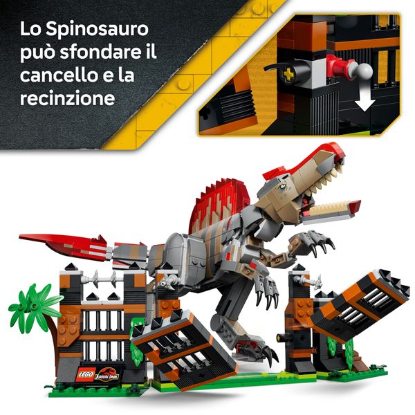 Lego jurassic world fuga dal dinosauro spinosauro - 77982 - Jurassic World, LEGO JURASSIC WORLD