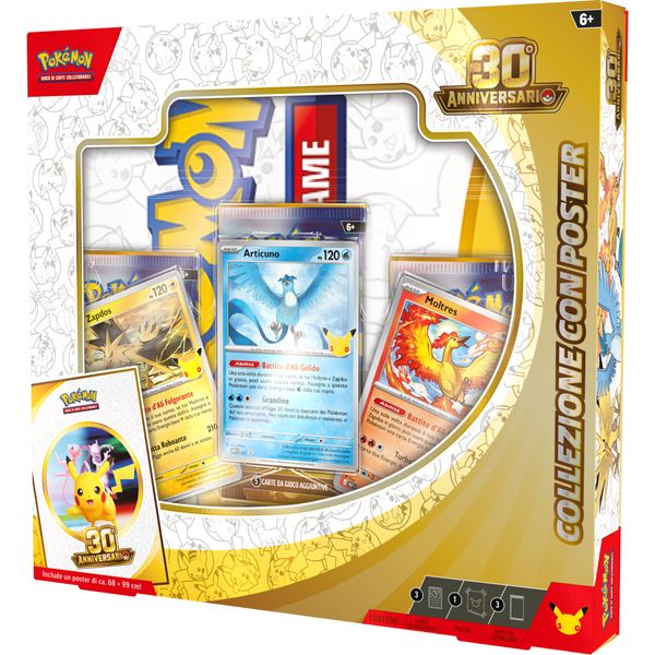 Pokémon 30° anniversario - collezione con poster - POKEMON