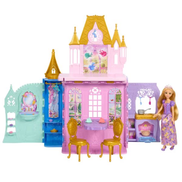 Disney princess bambola rapunzel e castello close & carry - DISNEY PRINCESS