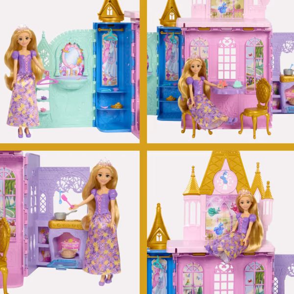 Disney princess bambola rapunzel e castello close & carry - DISNEY PRINCESS