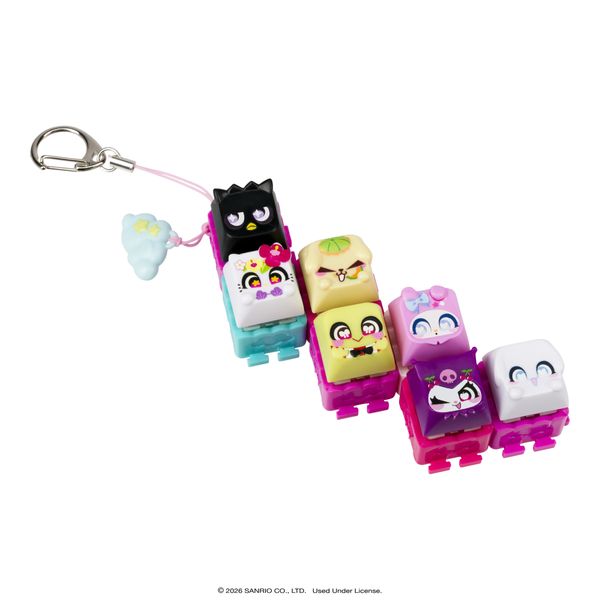 Clickeez hello kitty & friends – confezione da 7 personaggi, portachiavi, fidget asmr,collezionabili, da 6 anni - CLICKEEZ, Hello Kitty