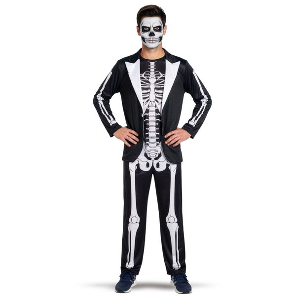 Costume lord skeleton ragazzi/adulti in busta con gancio - CARNIVAL TOYS
