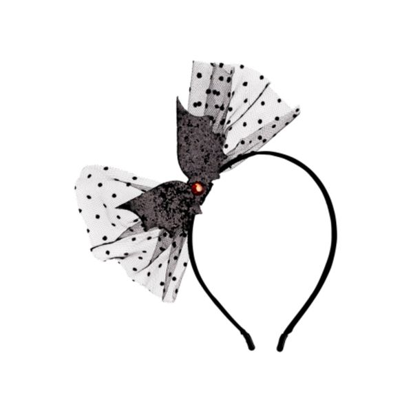 Cerchietto pipistrello nero con tulle con cavallotto - CARNIVAL TOYS