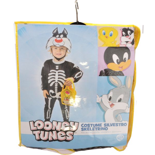 Costume halloween bambini: gatto silvestro skeletrino tg.1-2 anni - CIAO