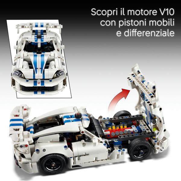 Lego technic auto sportiva dodge viper gts-r - 42234 - LEGO TECHNIC