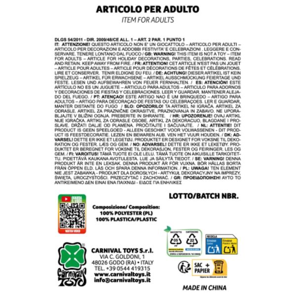 Cartello decorativo halloween "danger" h.cm.53x28 ca. con picchetto in plastica con cartellino/etichetta - CARNIVAL TOYS