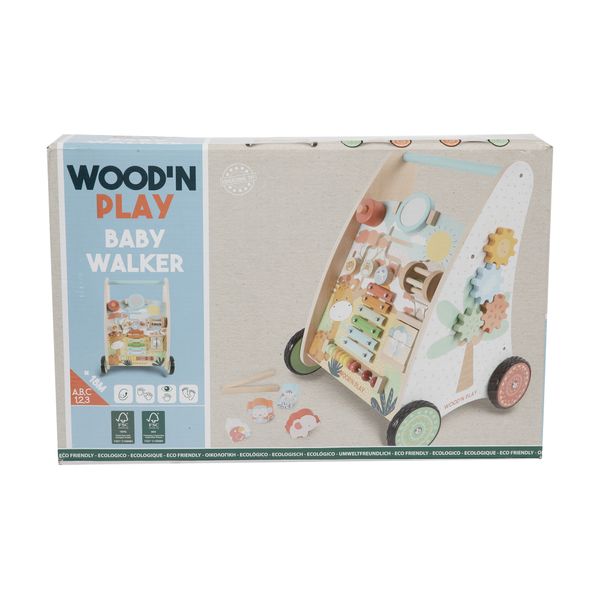 Carrellino primi passi con attività educative e giochi interattivi - WOOD 'N' PLAY