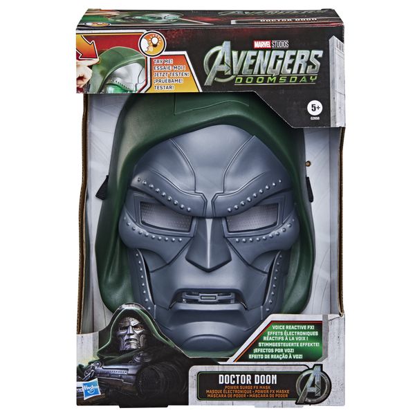 Hasbro marvel studios, avengers: doomsday, maschera con effetto ondata di potere del dottor destino - Avengers