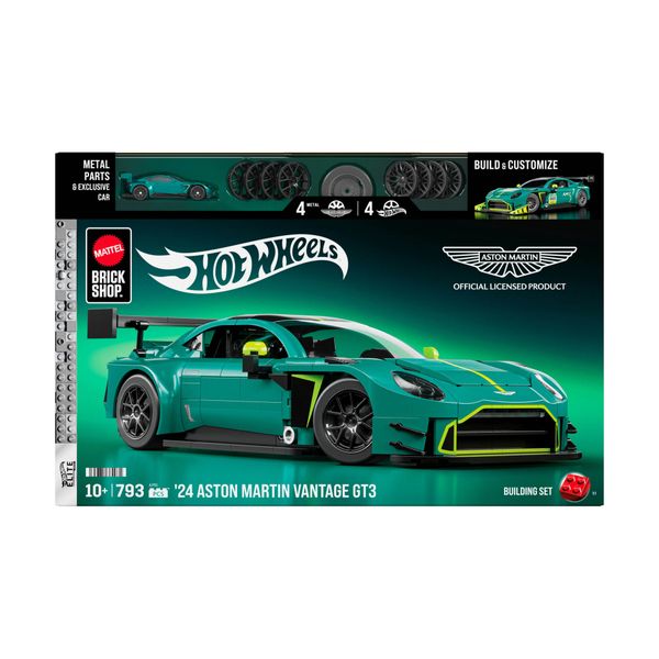 Mattel brick shop hot wheels '24 aston martin vantage gt3 - BRICK SHOP, MATTEL