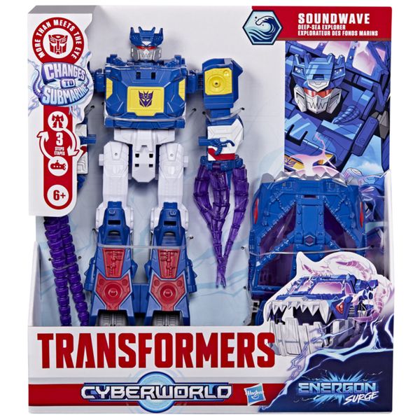 Transformers cyberworld, energon surge, soundwave esploratore degli abissi - TRANSFORMER