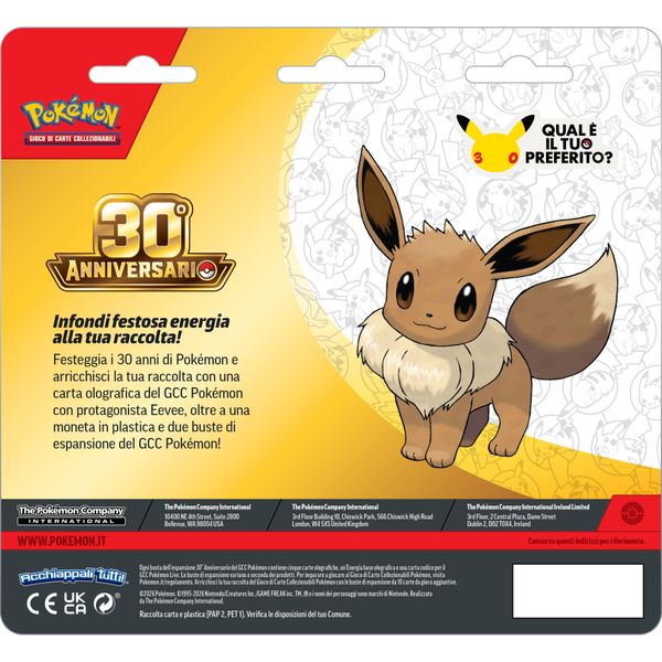 Pokémon 30° anniversario - blister 2 buste - POKEMON