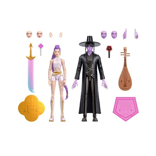 Mattel kpop demon hunters rumi e jinu: confezione da 2 action figure battaglia finale - KPOP DEMON HUNTERS, MATTEL