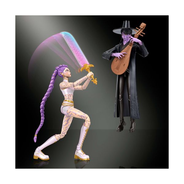 Mattel kpop demon hunters rumi e jinu: confezione da 2 action figure battaglia finale - KPOP DEMON HUNTERS, MATTEL