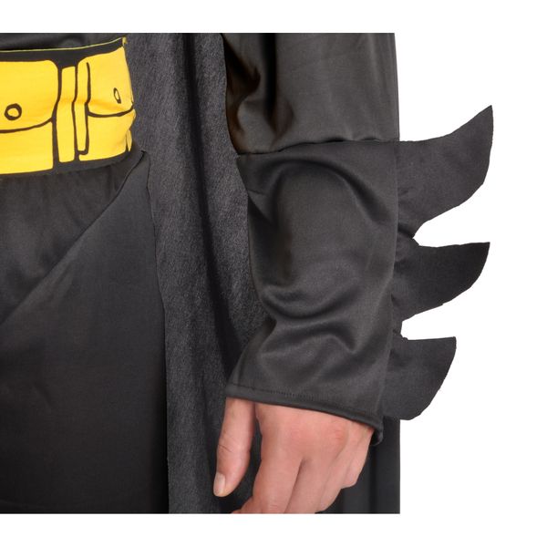 Costume batman muscoloso adulto con mantello e maschera - BATMAN