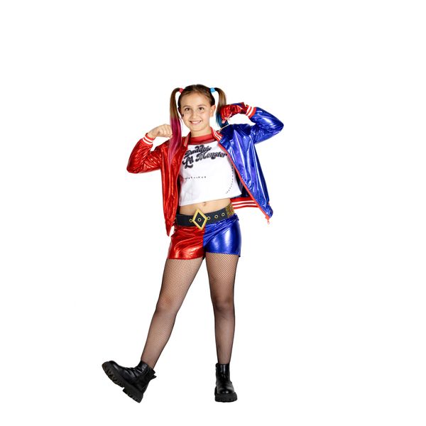 Costume harley quinn bambina originale dai 10 anni – suicide squad warner bros - BATMAN