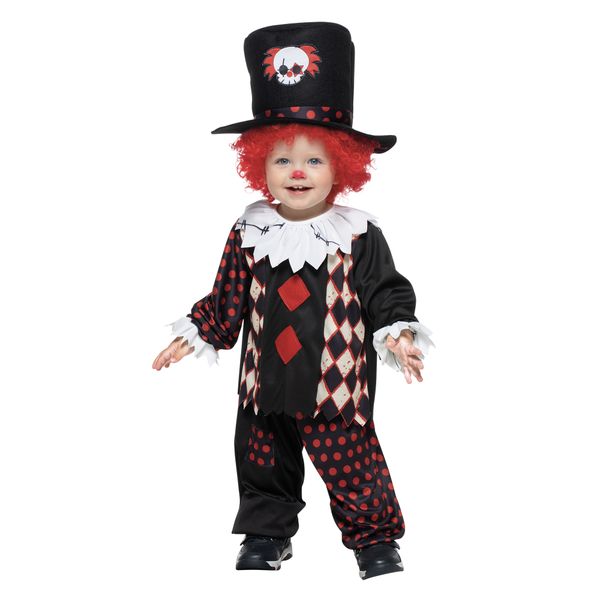 Costume travestimento halloween horror clownetto baby - CARNAVAL QUEEN