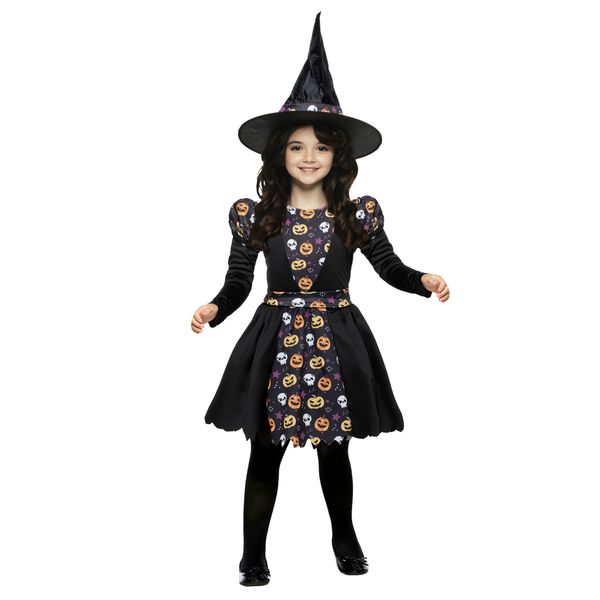Costume travestimento halloween streghina bambina - CARNAVAL QUEEN