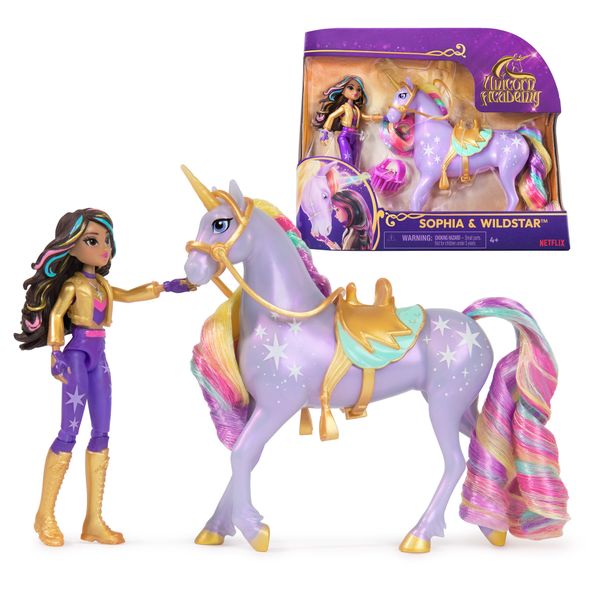 Unicorn academy small doll sophia & wildstar (tema classico) - UNICORN ACCADEMY