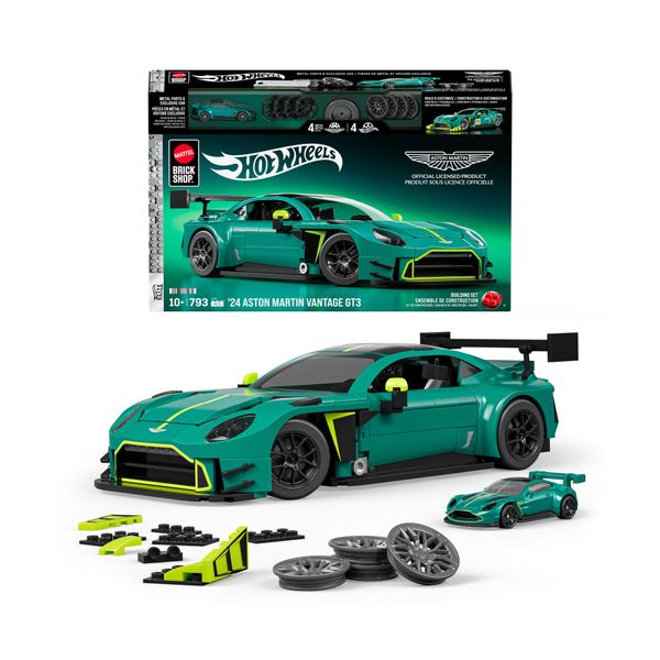 Mattel brick shop hot wheels '24 aston martin vantage gt3 - BRICK SHOP, MATTEL