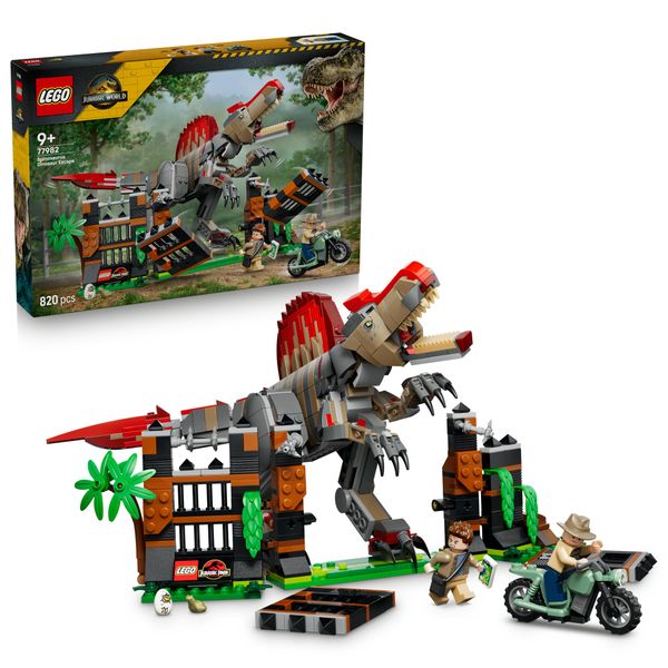 Lego jurassic world fuga dal dinosauro spinosauro - 77982 - Jurassic World, LEGO JURASSIC WORLD