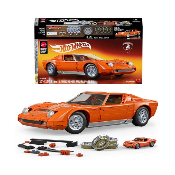 Mattel brick shop hot wheels '71 lamborghini miura p400 sv - BRICK SHOP, MATTEL